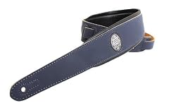 Gaucho Blue 'Padded Series' Faux Leather Guitar Strap for Electric/Acoustic/Bass Guitar