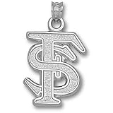 Florida State Univ Interlocked Fs 3/4 Pendant (Silver)