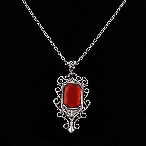 New Movie Women's Ruby Necklace Cosplay Accessory