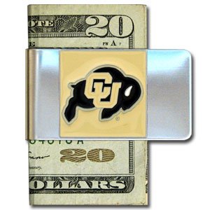 Buy Colorado Golden Buffaloes Large Money Clip Card Holder - NCAA College Athletics Fan Shop Sports... by Siski You