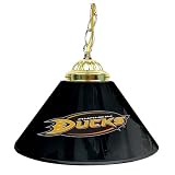 NHL Anaheim Ducks 14-Inch Single Shade Bar Lamp, Black