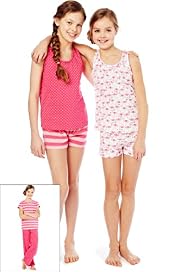 3 Pack Pure Cotton Flamingo Print Pyjamas