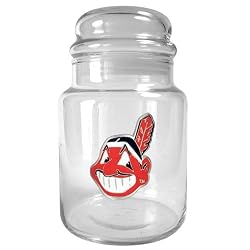 Cleveland Indians MLB 31oz Glass Candy Jar - Primary Logo by Great American Products