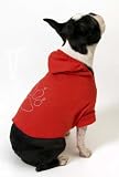 Designer Dog Hoodie (D.O.G.) - Red Organic Hoodie for Large Dog - Medium - Dog Sweatshirt Made in USA