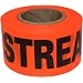 Presco CUOGBK99-658 150' Length x 1-1/2" Width, PVC Film, OrangeGlo Printed Roll Flagging, Legend "Streamside Management Zone" (Pack of 108)