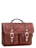American West RETRO ROMANCE Compartment Briefcase #8565178