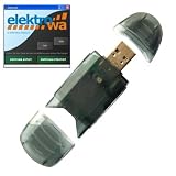 USB Kartenleser / Cardreader + ELEKTROWA-SOFTWARE für mini SD Card (miniSD Karten) Speicherkarten bis 4GB