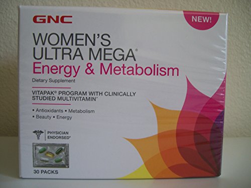 GNC Womens Ultra Mega Energy & Metabolism Vitapak Program - New Formula