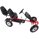 TecTake Go Kart Coche con Pedales rojo