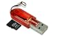 Kingston 2 GB microSD Flash Memory Card with Reader (Red) FCR-MRR+SDC/2GB