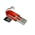Kingston 2 GB microSD Flash Memory Card with Reader (Red) FCR-MRR+SDC/2GB