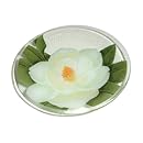 Peggy Karr Handcrafted Art Glass Magnolia Plate, Round, 11-Inch