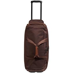 Longchamp Le Pliages Wheeled Duffle Chocolate Brown
