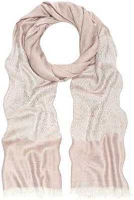 Accessorize Womens Lace Panel Jacquard Stole