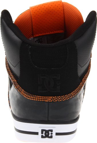 DC Shoes Spartan High WC Black/Blazing Orange Skate Shoes UK 8