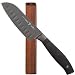 Tyler Florence Titanium 5-Inch Santoku Knife with Magnetic Individual Wood Knife Block