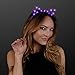 FlashingBlinkyLights Starlight Kitty Ears LED Purple Cat Ear Headbands