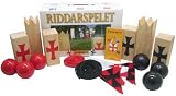 Originales Ritter-Spiel aus Gummibaumholz inkl. Tragebeutel - 