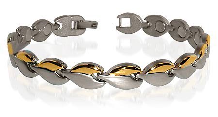 Surgical Stainless Steel Magnetic Golf Bracelet 7.75 “