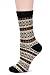 Zando Womens Wool Socks Winter Athletic Socks Crew Sock Warm Hiking Merino Wool Socks Soft Thick Mid Calf New Dark Stripe