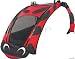 Burley Child Bicycle Trailer Cover for 2007-2009 D`lite and Encore Burley Trailers (Ladybug)