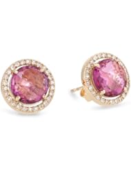 Kalan by Suzanne Kalan Round Pink Topaz Post Earrings