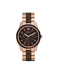 Relic Ladies "Gia" Rose gold and Tortoise Bracelet (Rose Gold Multi)