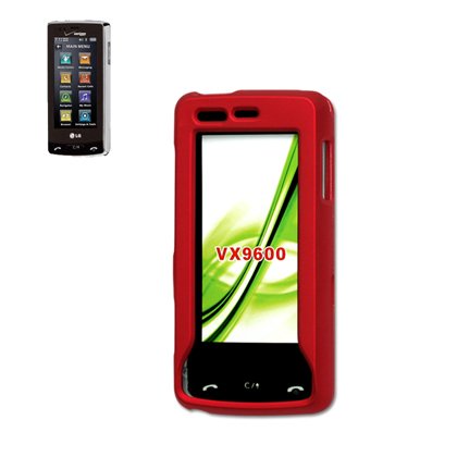 New Fashionable Perfect Fit Hard Protector Skin Cover Cell Phone Case for LG Versa VX-9600 Verizon - Red