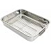Kitchen Craft Roasting Pan with Rack, Stainless Steel