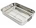 Kitchen Craft Roasting Pan with Rack, Stainless Steel