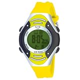 ACTIVA Watches:Activa Midsize AD054-003 Yellow Multi-function Digital Watch