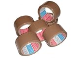 6 Rollen Tesa Klebeband Paketklebeband Packband 66m 50mm braun