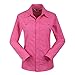OLUOLIN Women's Outdoor Lightweight Waterproof Quick Dry Long And Short Sleeve Shirt