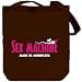 Sex Machine Made In Minnesota Usa States Tote Bag (Brown, Canvas, Unisex)
