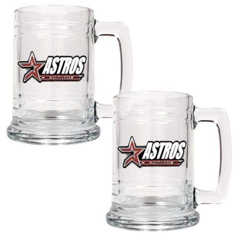 Houston Astros Set of 2 Beer Mugs