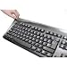 Korean Keyboard and Custom Transparent Cover Bundle: Bilingual Korean and English Black Wired USB Cable Computer Keyboard - White Letters on Black Keys Bundled With Simply Plugo Keyboard Transparent Customized Cover for Protection from Dirt, Dust, Liquids, and Contaminants - Includes Both Transparent Cover and Bilingual Keyboard.