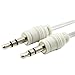 BlastCase AUX Audio Cable 3.5 mm Jack for iPod/MP3/Zune/Car Audio - White