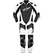 Alpinestars GP Pro Men's 1-Piece Leather Street Racing Motorcycle Race Suits - Black/White