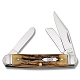 Case Medium Stockman with Burnt Stag Handle