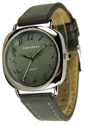 TOKYObay Womens "Legend" Classic Style Leather Band Watch in Gray