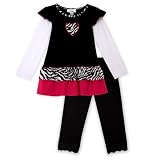 Amy Byer Girls 2-6x Value Set Animal Instinct Tunic With Legging