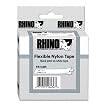 DYMO 3/4 Inch Flexible Industrial Strength Nylon Labels for Rhino 5000 Label Printer, White (18489)