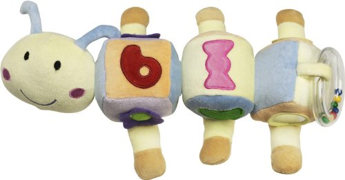Playshoes 305106 - S&uuml;sse Zieh - Raupe aus Pl&uuml;sch, mit Rassel, L&auml;nge circa 34 cm Preisvergleich