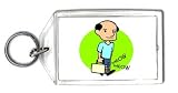 Keychain with the image of: cat, vet, carrier, veterinarian, pet, animal
