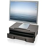 Officemate 2200 Series Monitor Stand with Drawer, Black (22502)