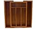 BergHOFF Bamboo 6-Slot Expanding Flatware Organizer Expandable Fits Most Kitchen Drawers