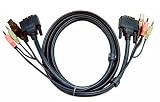 Aten 2L-7D02U Kabelsatz (DVI, USB, Audio) 1,8m