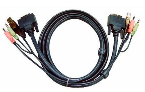 Aten 2L-7D02U Kabelsatz (DVI, USB, Audio) 1,8m Preisvergleich