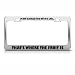 Not Afraid To Go Out Limb Where Fruit Is license plate frame Stainless