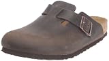 Birkenstock Boston Naturleder, mit Dornschnalle und Fu�bett Unisex Clogs